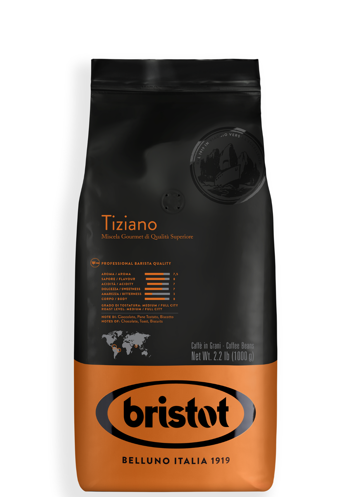 Bristot | Tiziano Premium Quality | Italian Espresso Beans