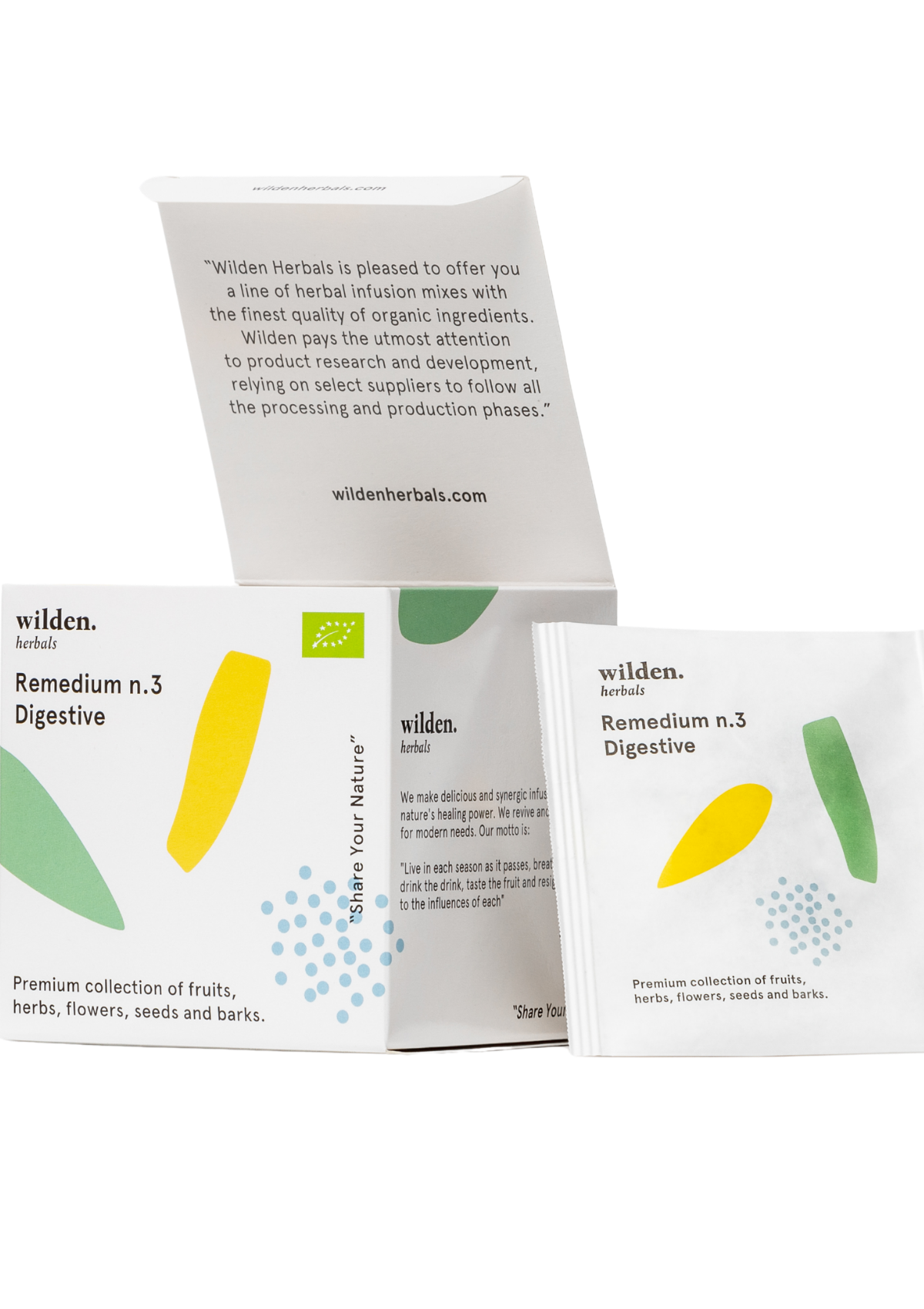 WILDEN HERBALS REMEDIUM NO. 3 ORGANIC HERBAL TEA - DIGESTIVE BOX OF 10 SACHETS