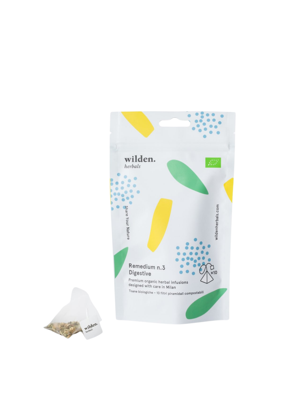 WILDEN HERBALS REMEDIUM NO. 3 ORGANIC HERBAL TEA - DIGESTIVE SOFTPACK OF 10 SACHETS