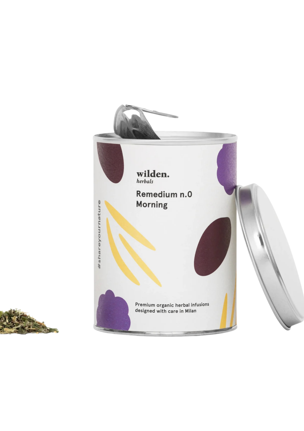 WILDEN HERBALS REMEDIUM NO. 0 ORGANIC HERBAL TEA - MORNING LOOSE LEAF TIN BOX 90G