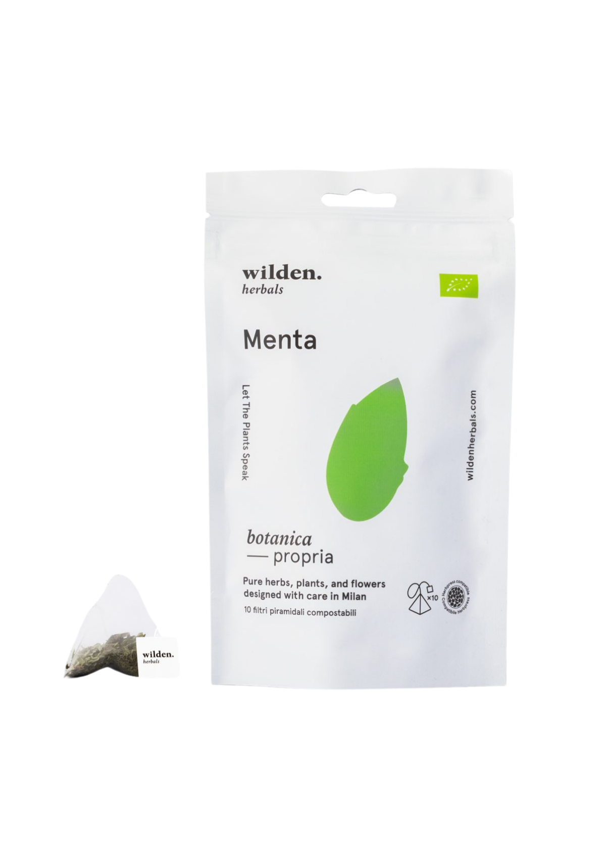 WILDEN HERBALS BOTANICA PROPRIA MINT HERBAL TEA - SOFTPACK OF 10 SACHETS