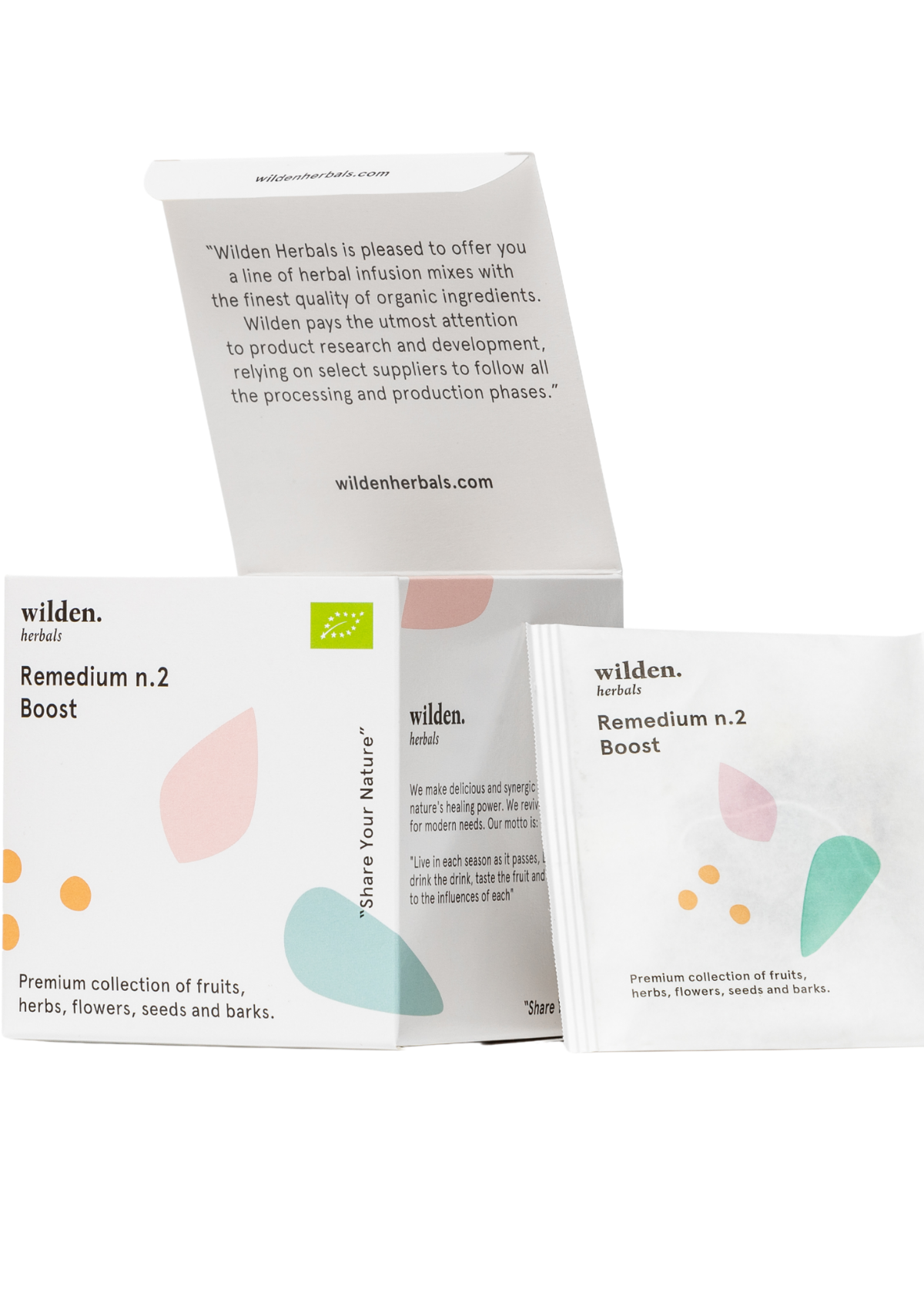 WILDEN HERBALS REMEDIUM NO. 2 ORGANIC HERBAL TEA - BOOST BOX OF 10 SACHETS