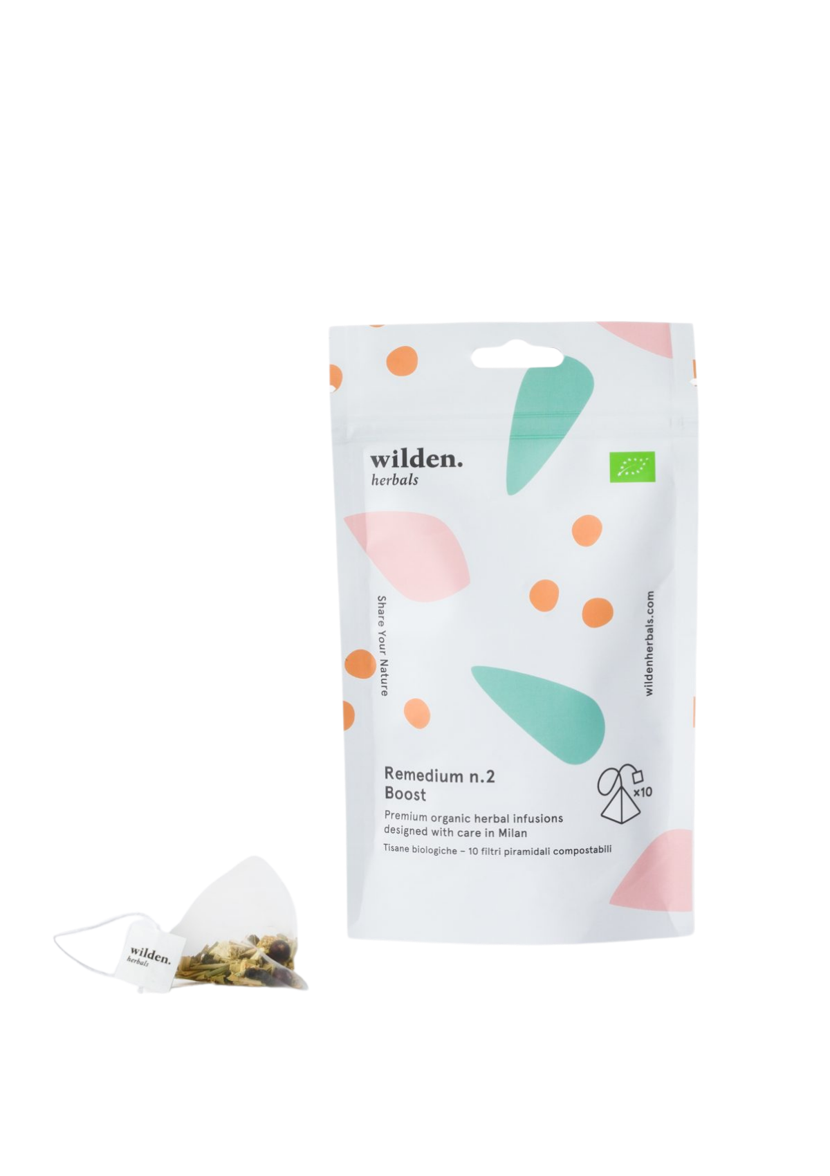 WILDEN HERBALS REMEDIUM NO. 2 ORGANIC HERBAL TEA - BOOST SOFTPACK OF 10 SACHETS